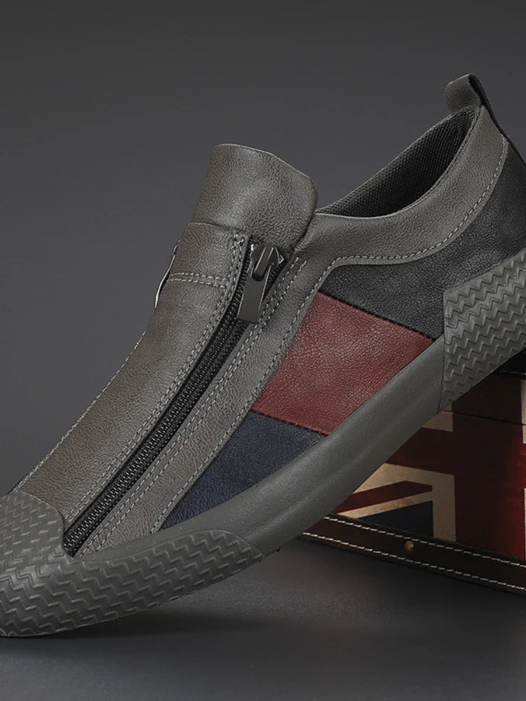 Handgemaakte leren mocassins