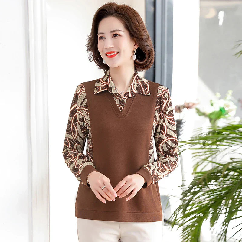 Vintage shirt met lange mouwen