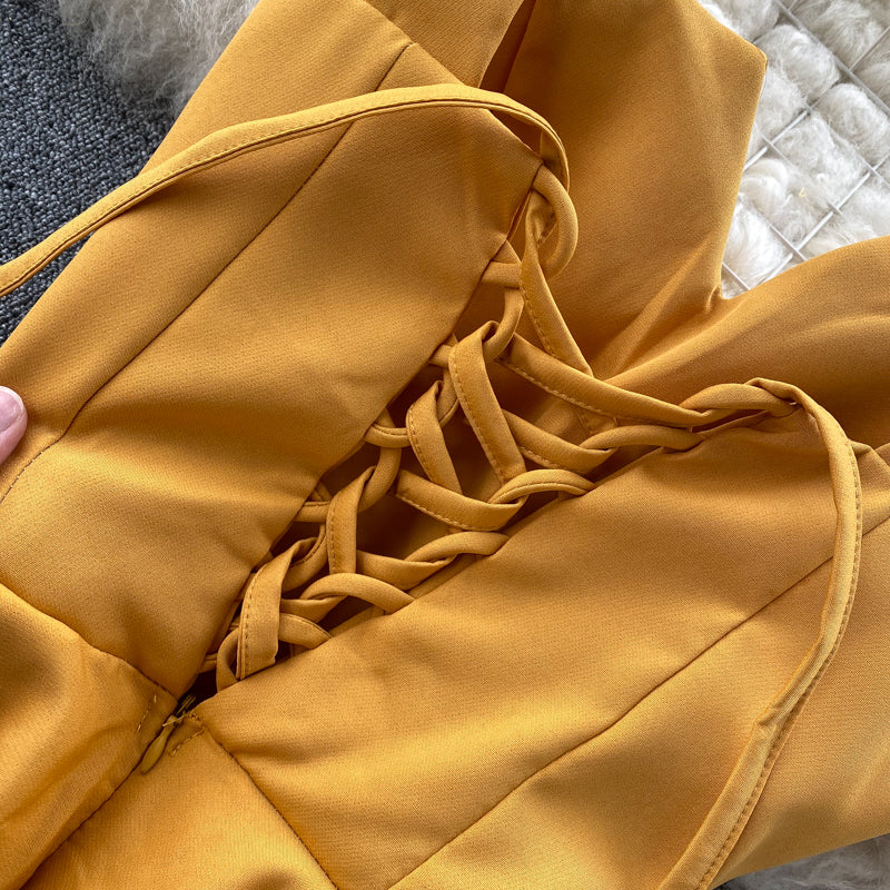 Mouwloze A-lijn avondjurk met sweetheart halslijn