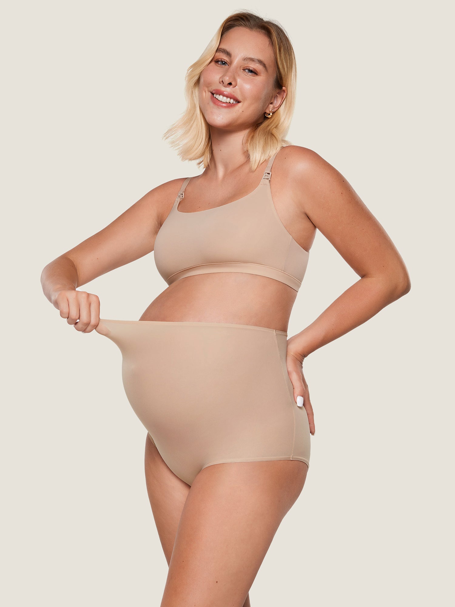Zwangerschapsslip met hoge taille – 2-pack zachte slips voor zwangeren