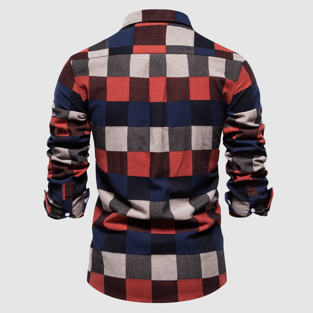 Retro geruit overhemd