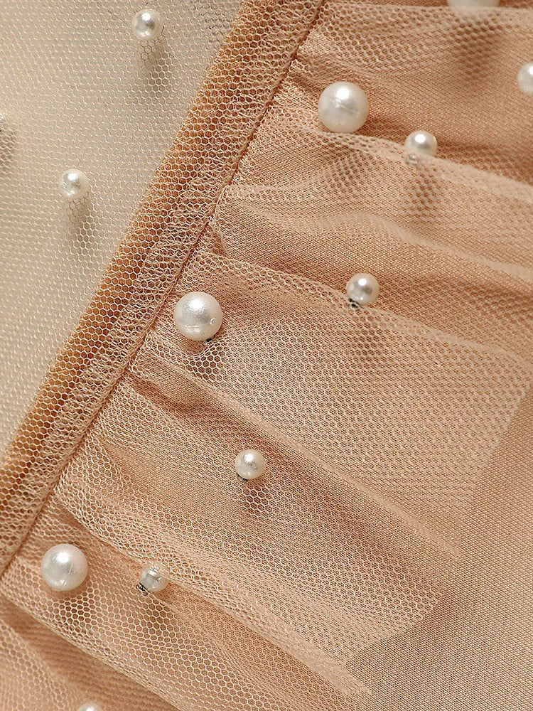 Gegaufreerde top met ruches en O-halslijn