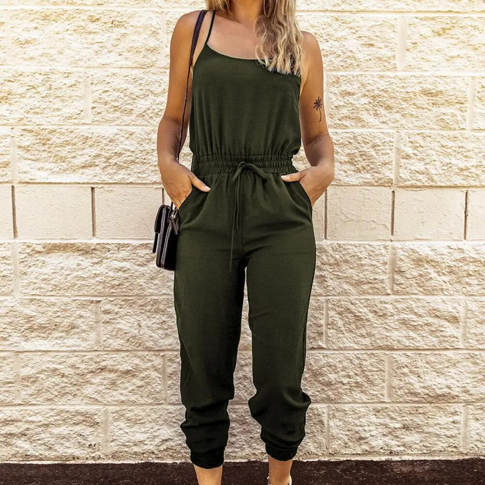 Jumpsuit met spaghettibandjes