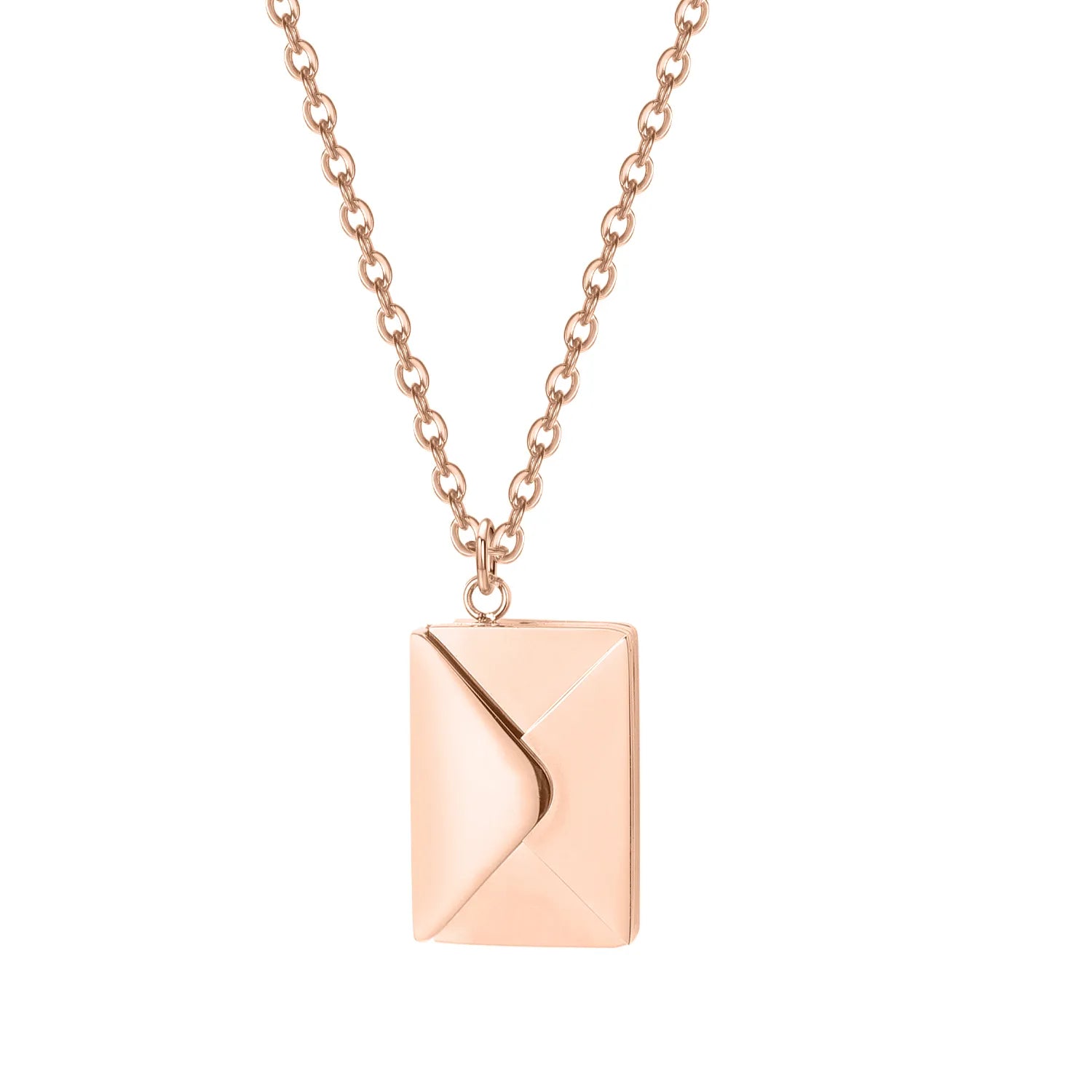 Geometrische hanger ketting met envelop