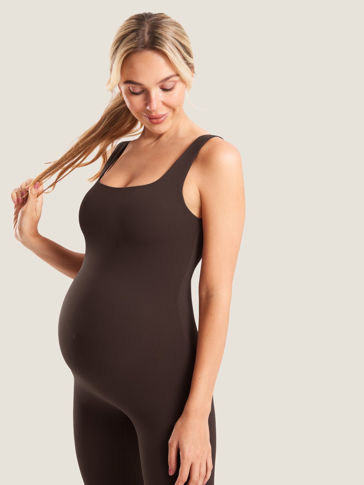 Zwangerschapsjumpsuit in zacht Natrelax® – jumpsuit voor zwangeren