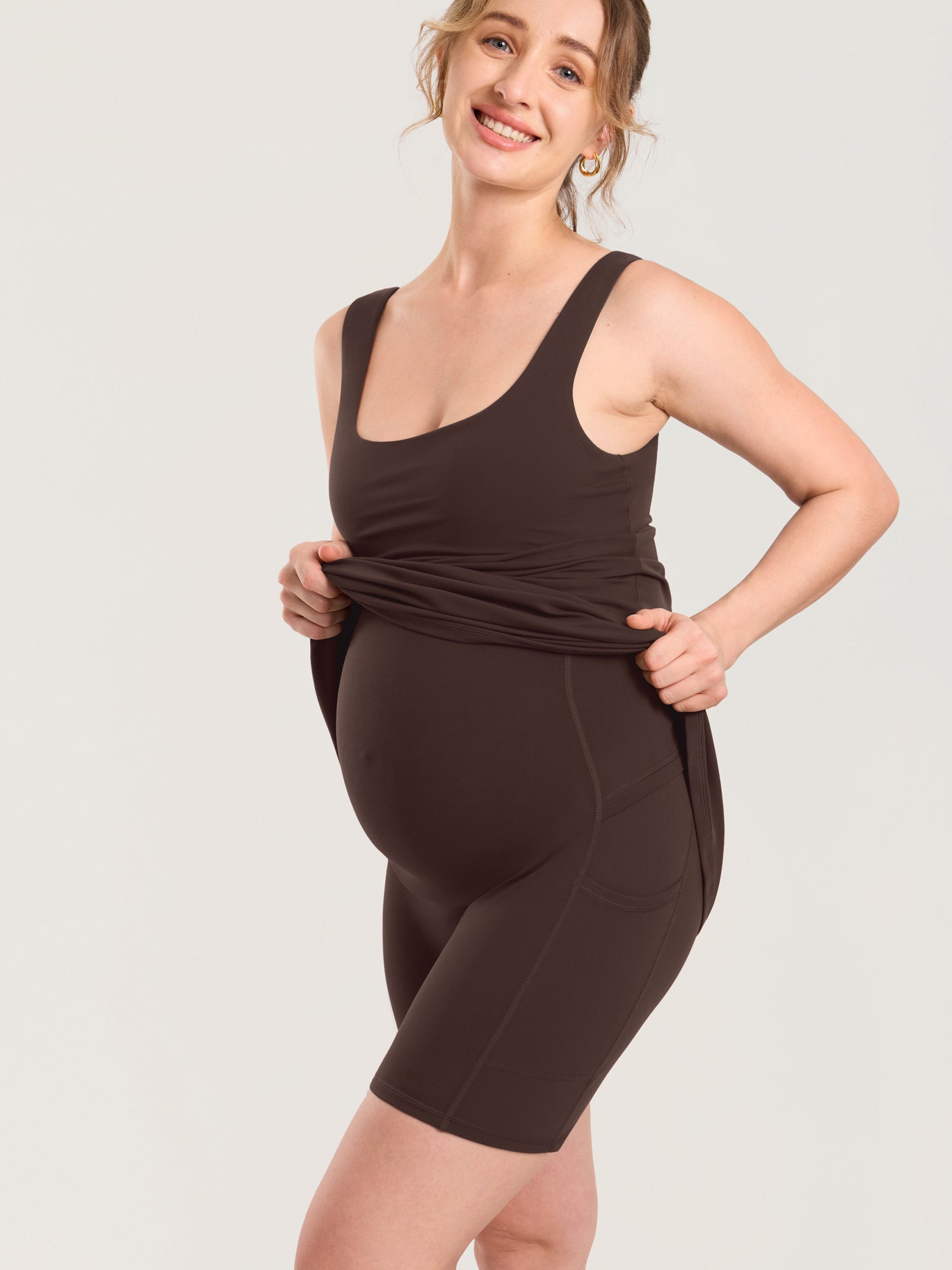 Zwangerschapsjurk in minilengte met ingebouwde short – Natrelax®