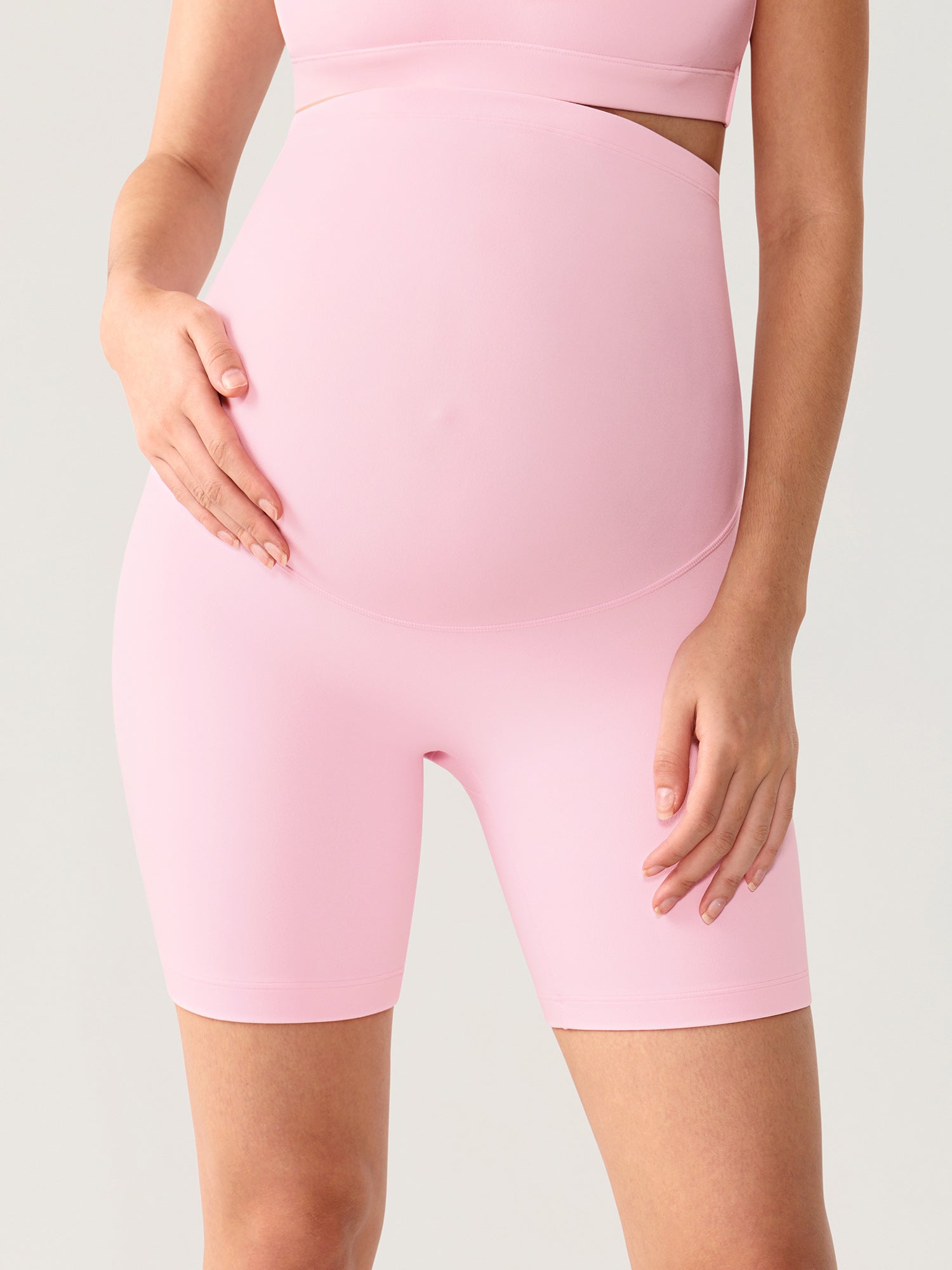 Zwangerschapsshort zonder voornaad – Natrelax® hoge taille, 15 cm