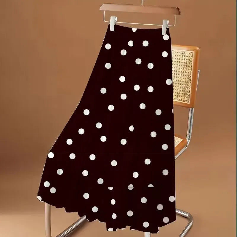 Modieuze lange chiffonrok met bloemenpatroon