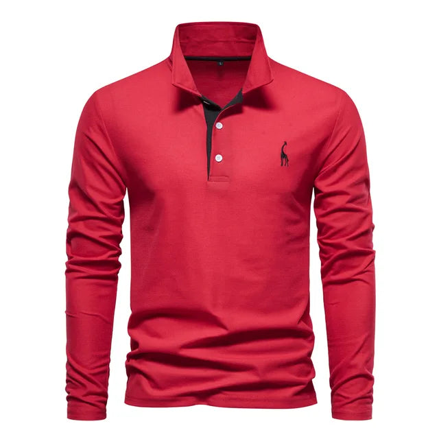 Poloshirt met lange mouwen