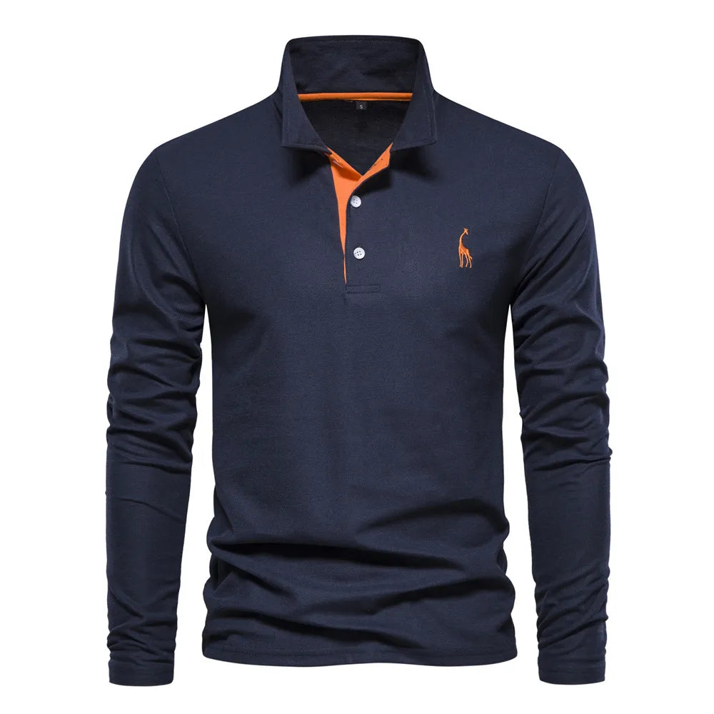 Poloshirt met lange mouwen