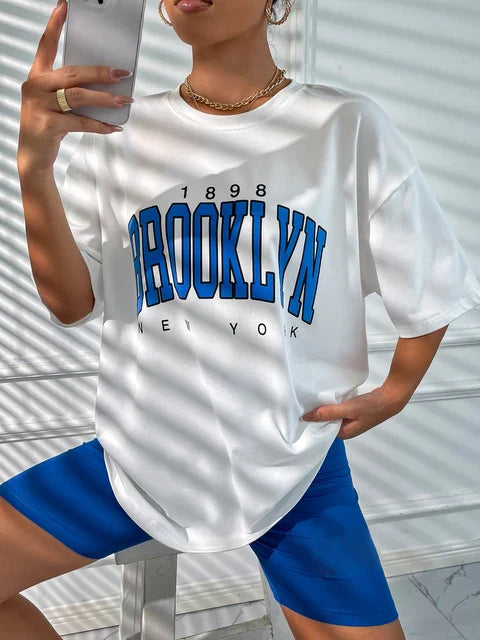 1898 Brooklyn York Vintage Oversized T-shirt