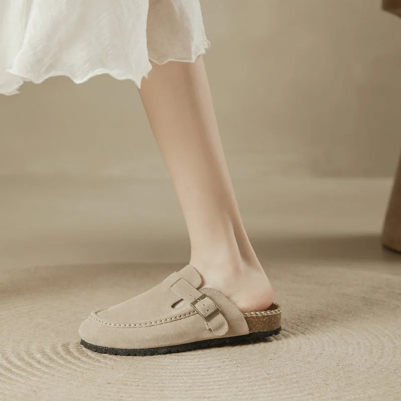 Hoogwaardige leren sportschoenen met kurkzool