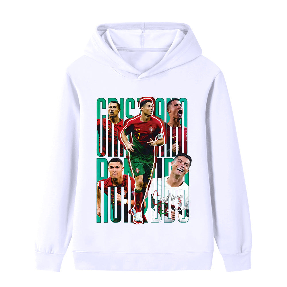 Ronaldo Voetbal Hoodie Kinderen - Portugal - Zacht