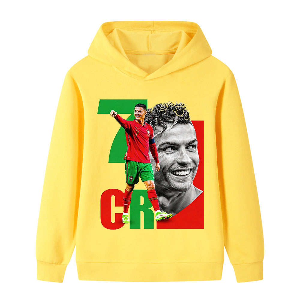 Cristiano Ronaldo Voetbal Hoodie Kinderen - Portugal - Zacht