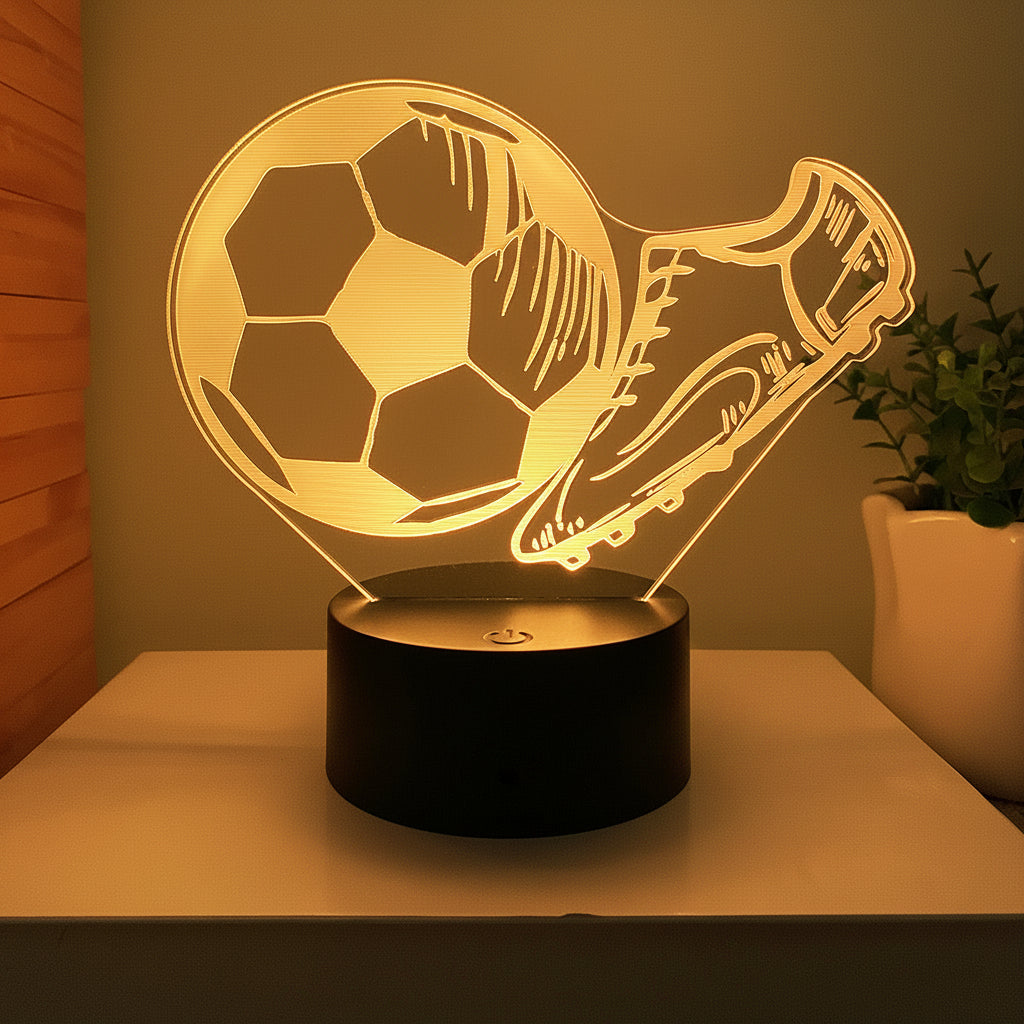 Voetbal 3D Illusie LED-Lamp - Nachtlampje - Nachtlampje