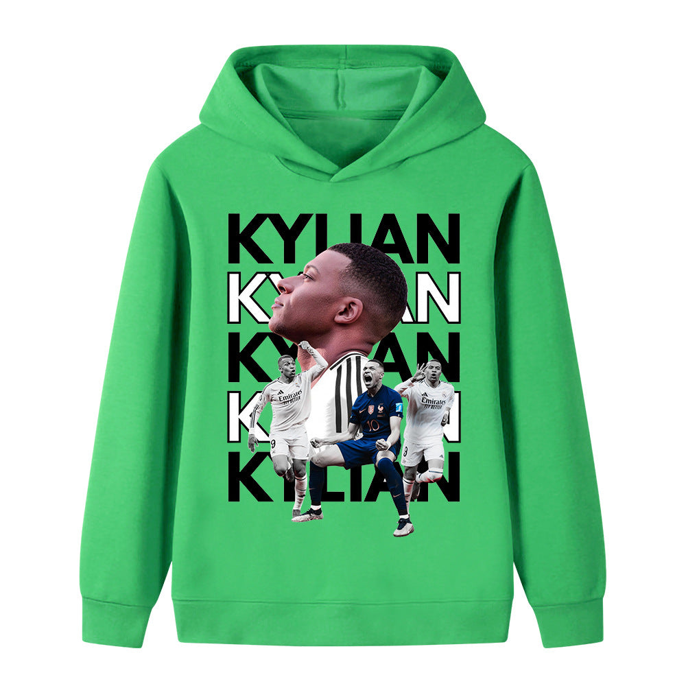 Kylian MbappƩ Voetbal Hoodie Kinderen - Zacht