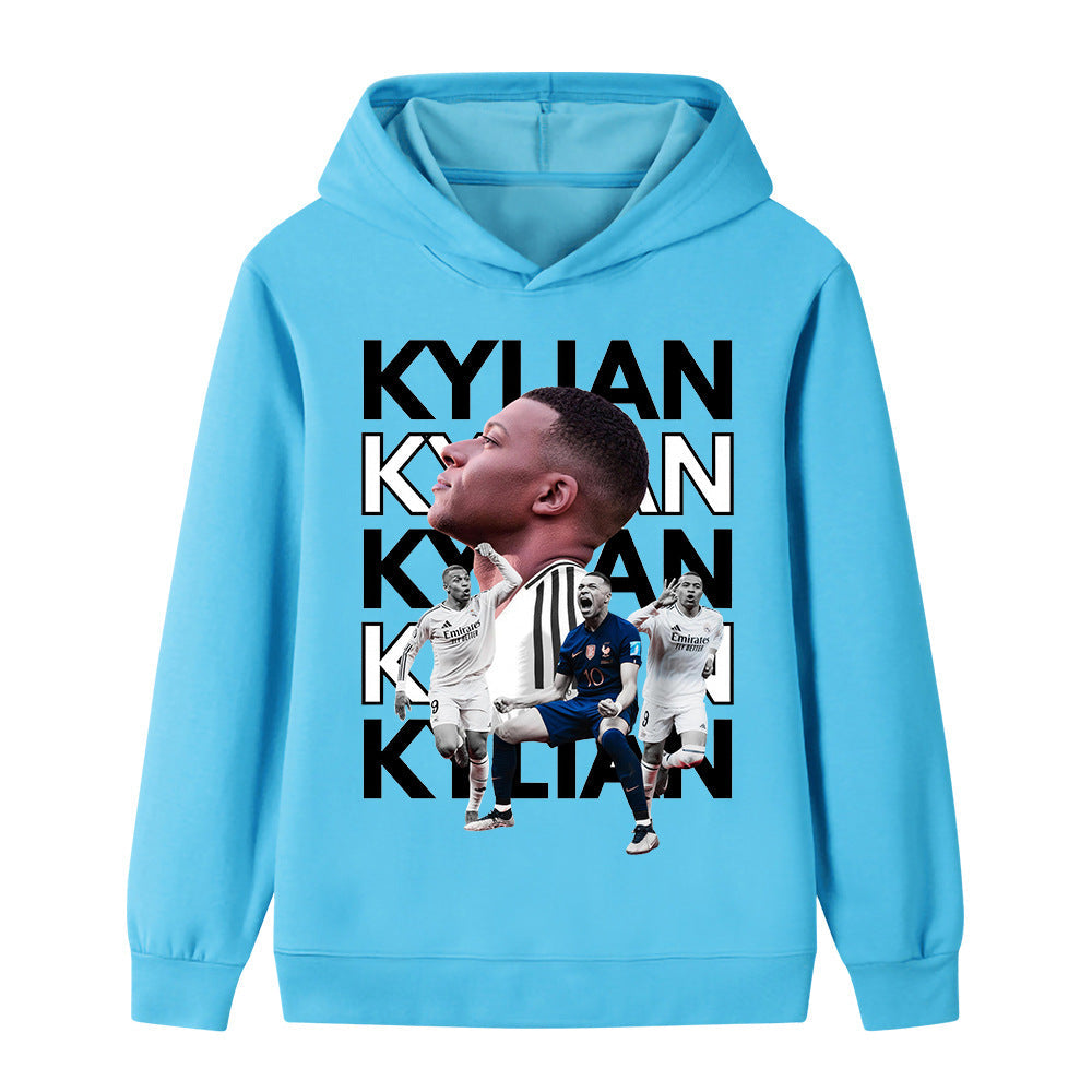 Kylian MbappƩ Voetbal Hoodie Kinderen - Zacht