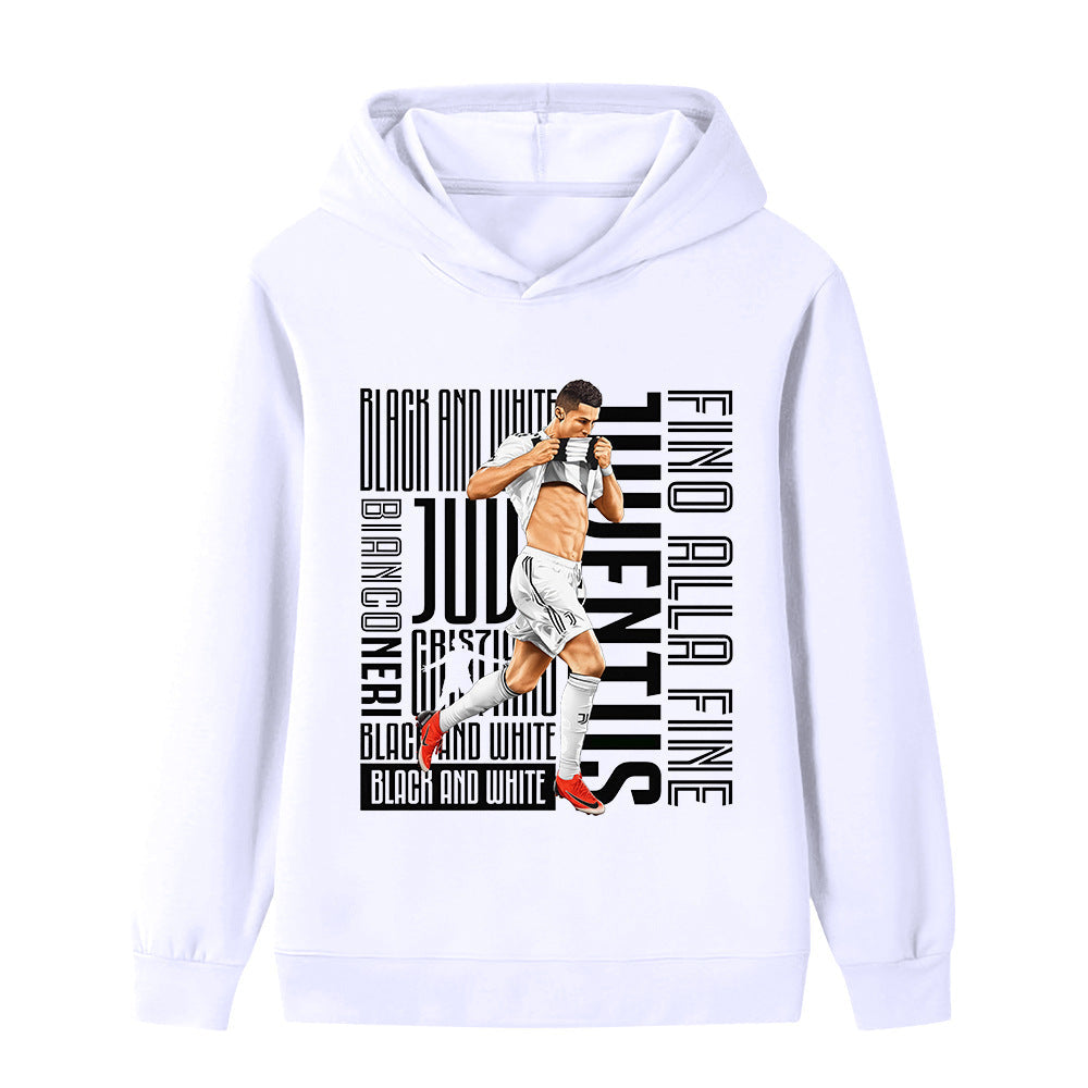 Ronaldo Voetbal Hoodie Kinderen - Juventus - Zacht