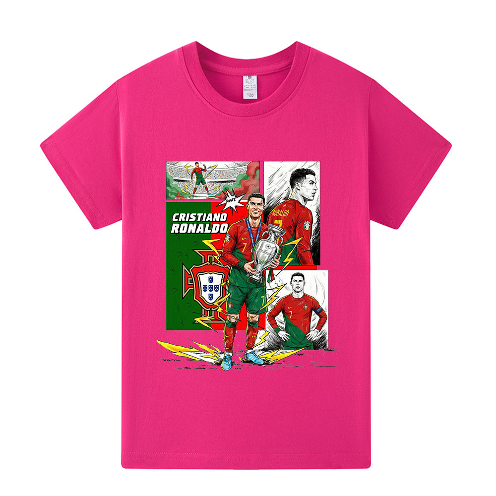 Cristiano Ronaldo Voetbal T-shirt Kinderen - Portugal - Comfortabel