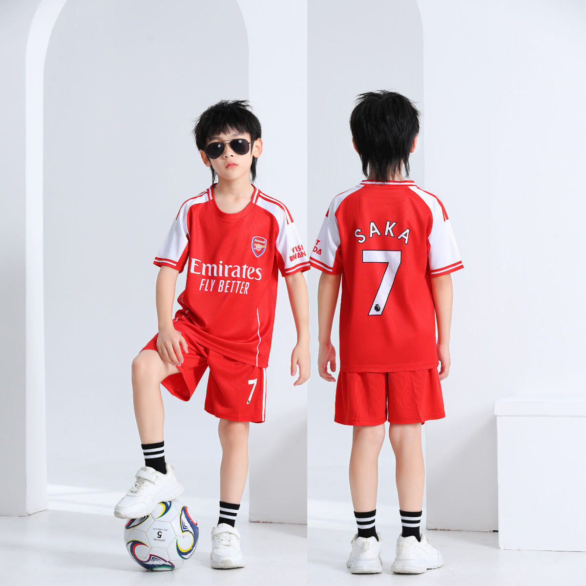 Saka Voetbaltenue Kinderen - Shirt en Broekje