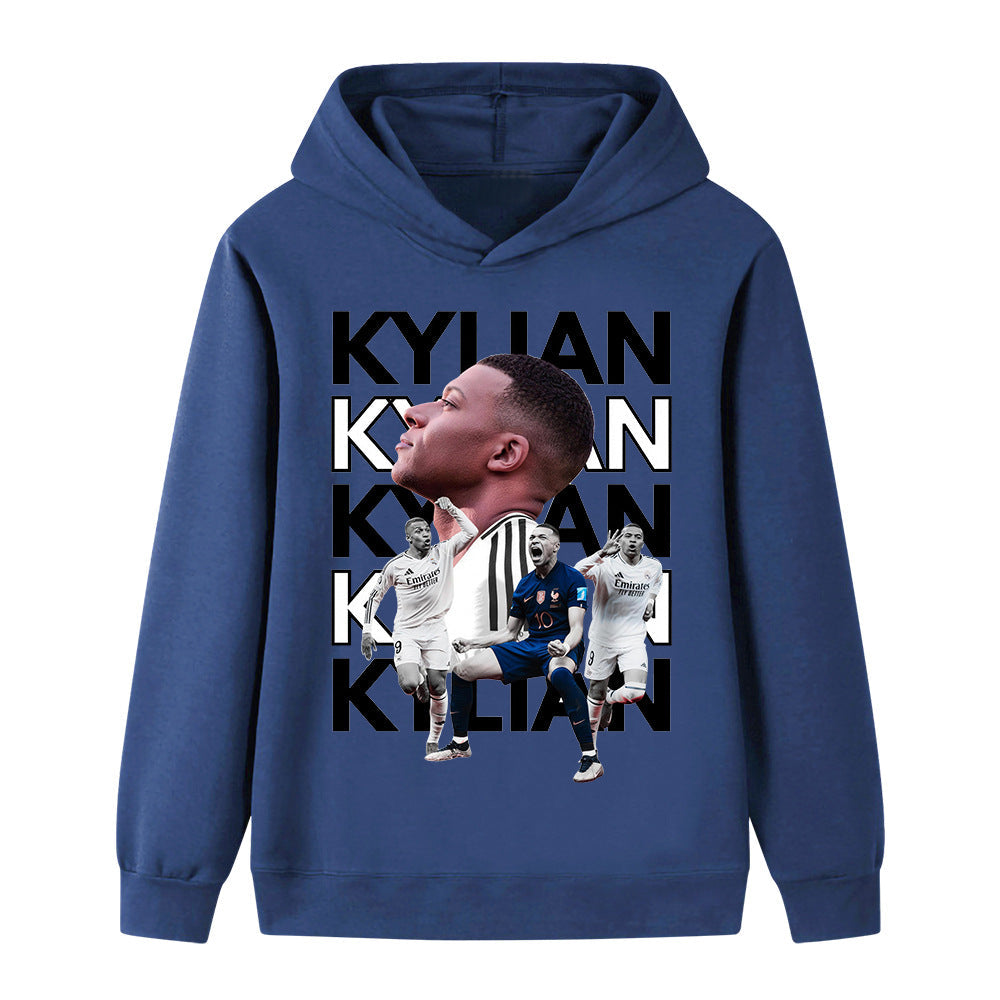 Kylian MbappƩ Voetbal Hoodie Kinderen - Zacht