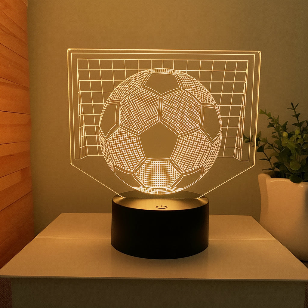 Voetbal 3D Illusie LED-Lamp - Nachtlampje - Nachtlampje