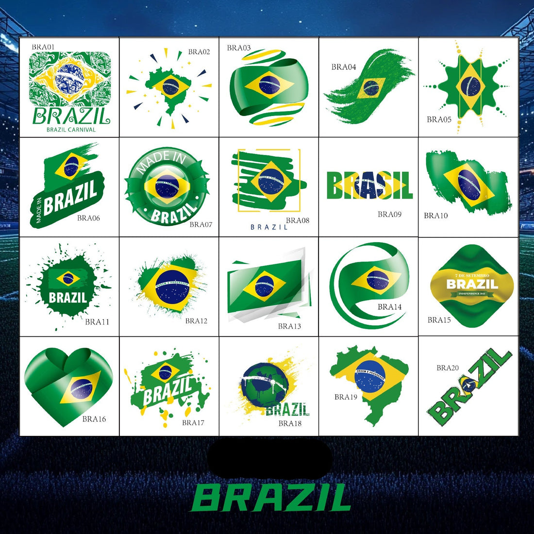 Voetbal Stickers - Brazilië