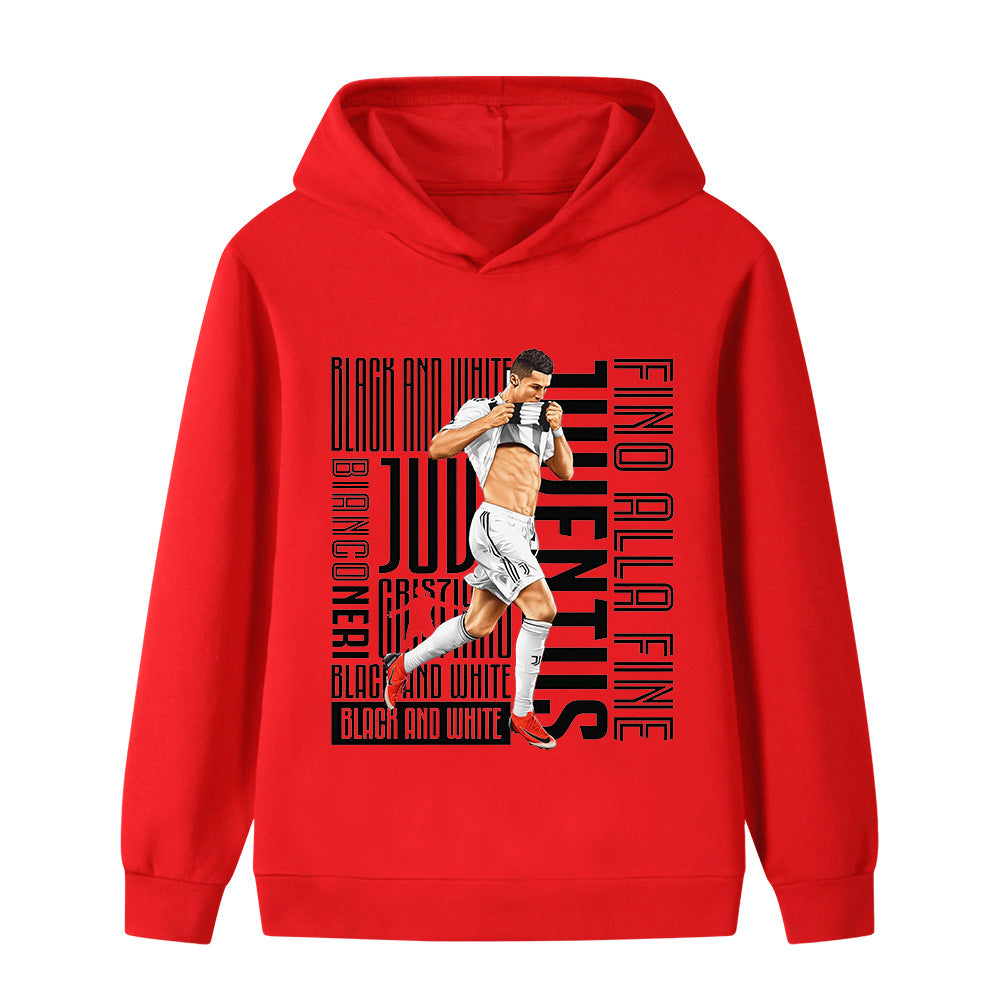 Ronaldo Voetbal Hoodie Kinderen - Juventus - Zacht