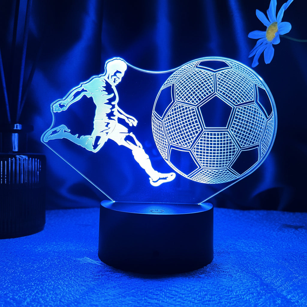 Voetbal 3D Illusie LED-Lamp - Nachtlampje - Nachtlampje