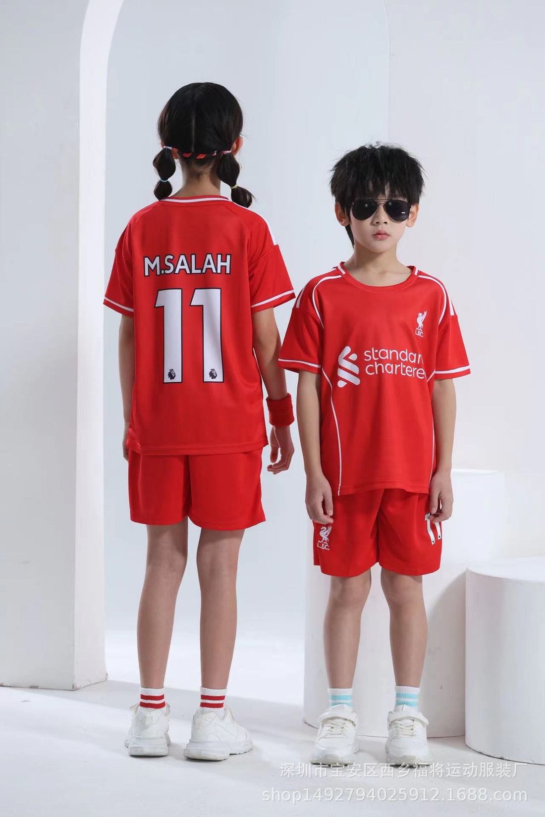 Salah Voetbaltenue Kinderen - Shirt en Broekje