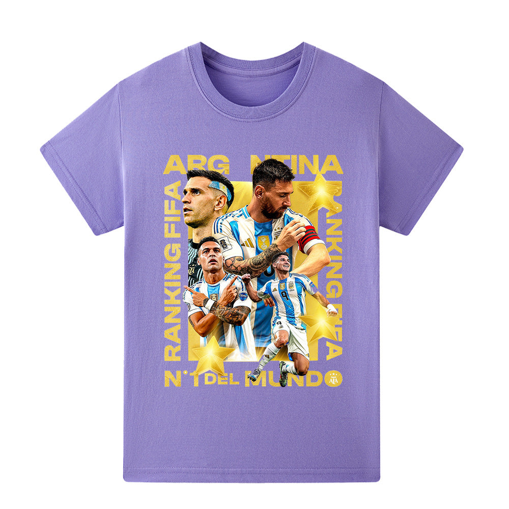 Lionel Messi Voetbal T-shirt Kinderen - Cool Design