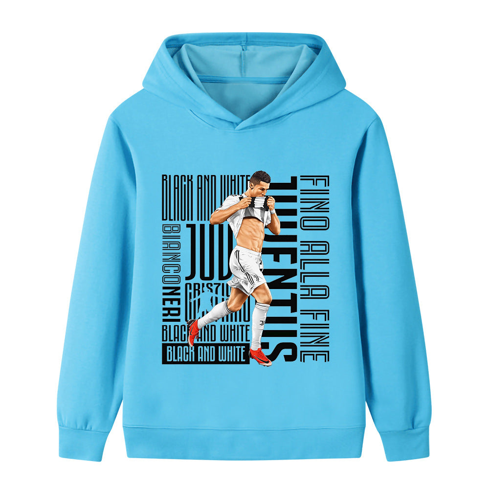 Ronaldo Voetbal Hoodie Kinderen - Juventus - Zacht