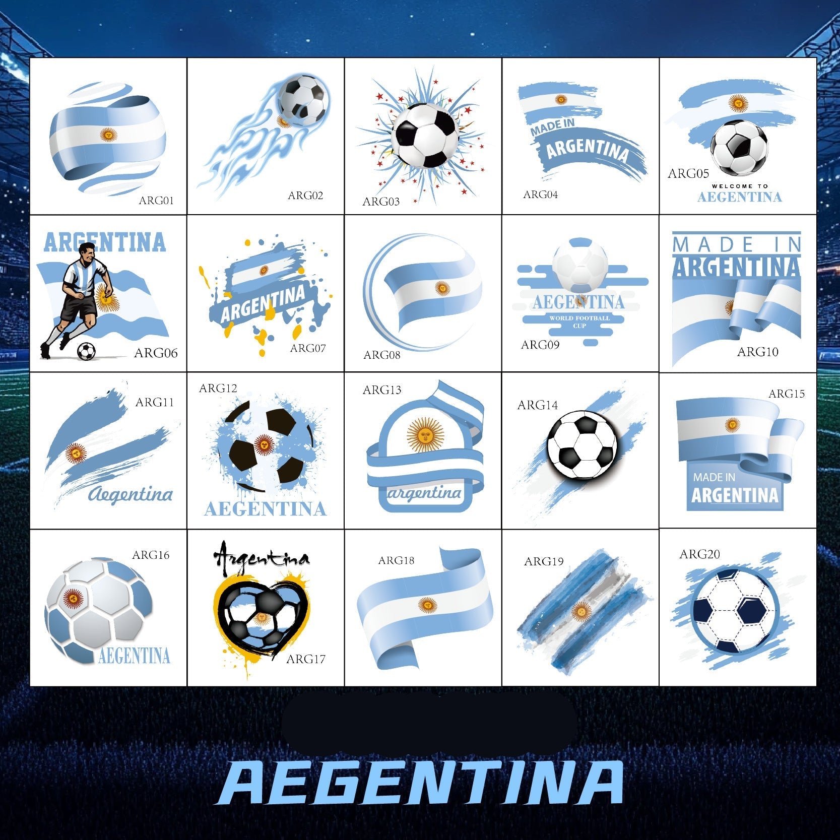 Voetbal Stickers - Argentinië