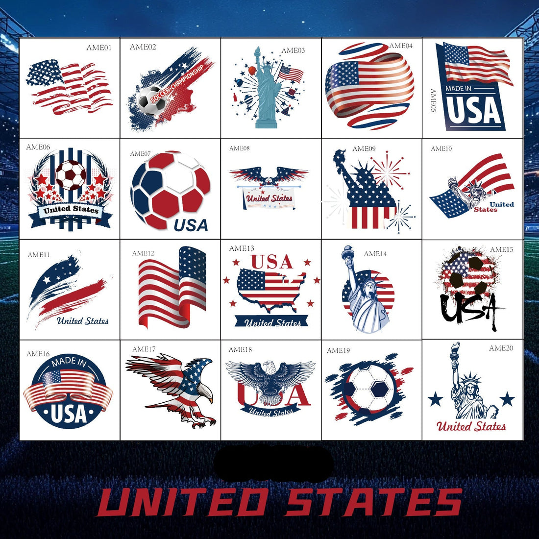 Voetbal Stickers - USA