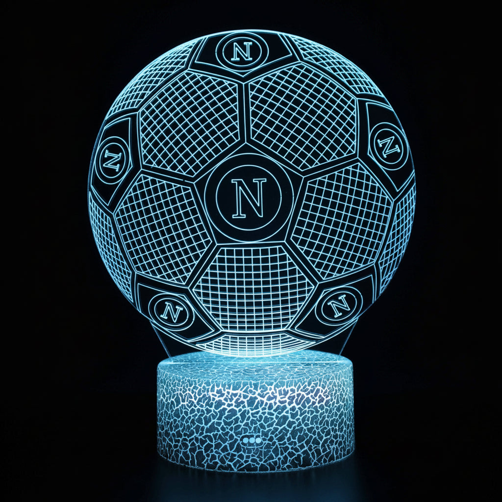 Voetbal 3D Illusie LED-Lamp - Nachtlampje - Cadeau