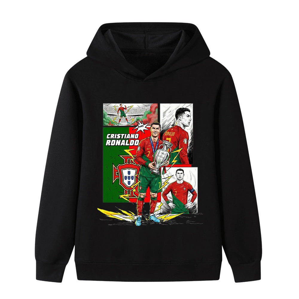 Cristiano Ronaldo Voetbal Hoodie Kinderen - Portugal - Sportief