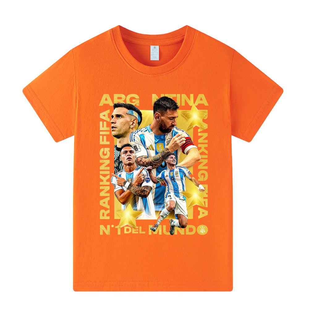 Lionel Messi Voetbal T-shirt Kinderen - Cool Design