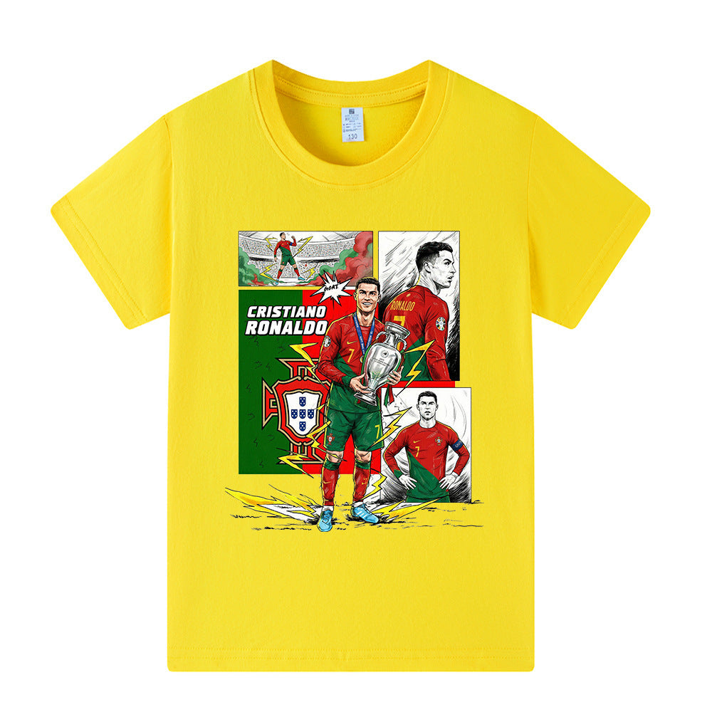 Cristiano Ronaldo Voetbal T-shirt Kinderen - Portugal - Comfortabel