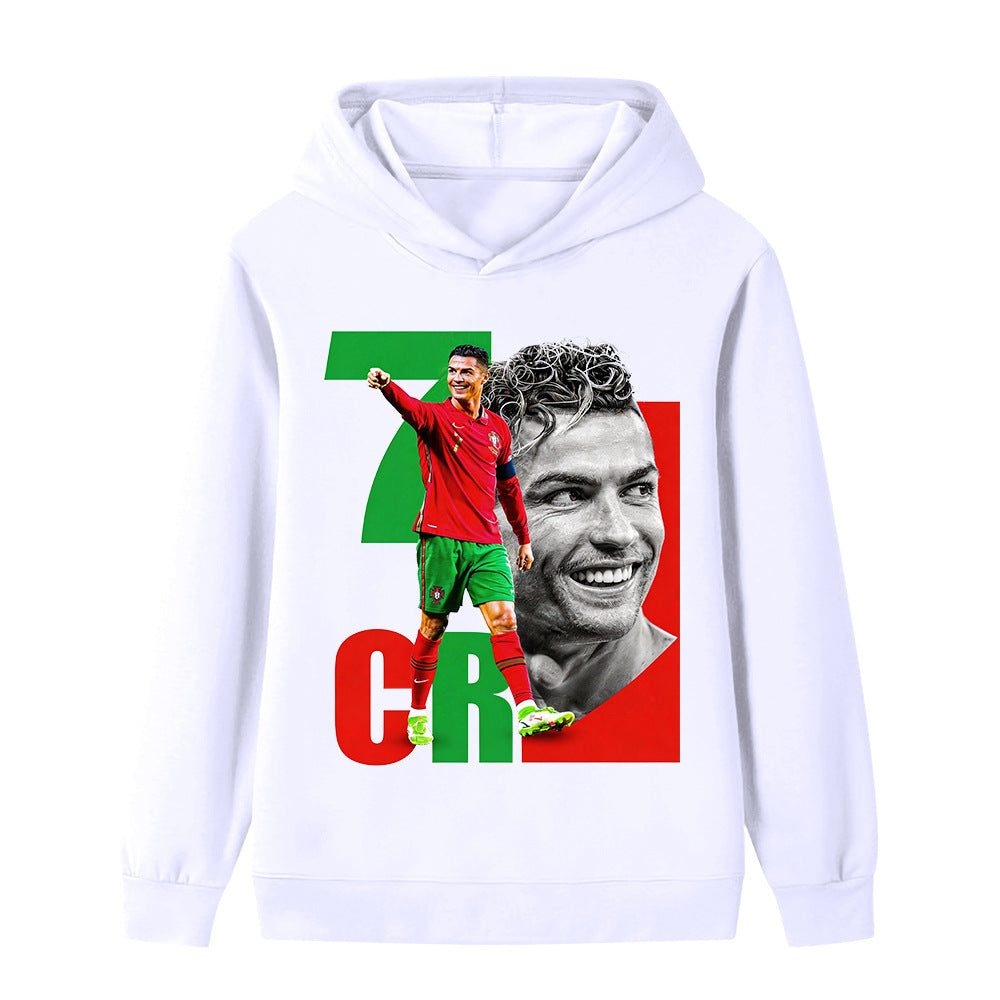 Cristiano Ronaldo Voetbal Hoodie Kinderen - Portugal - Zacht