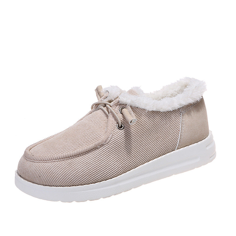 Elegante wintersneakers met bontvoering