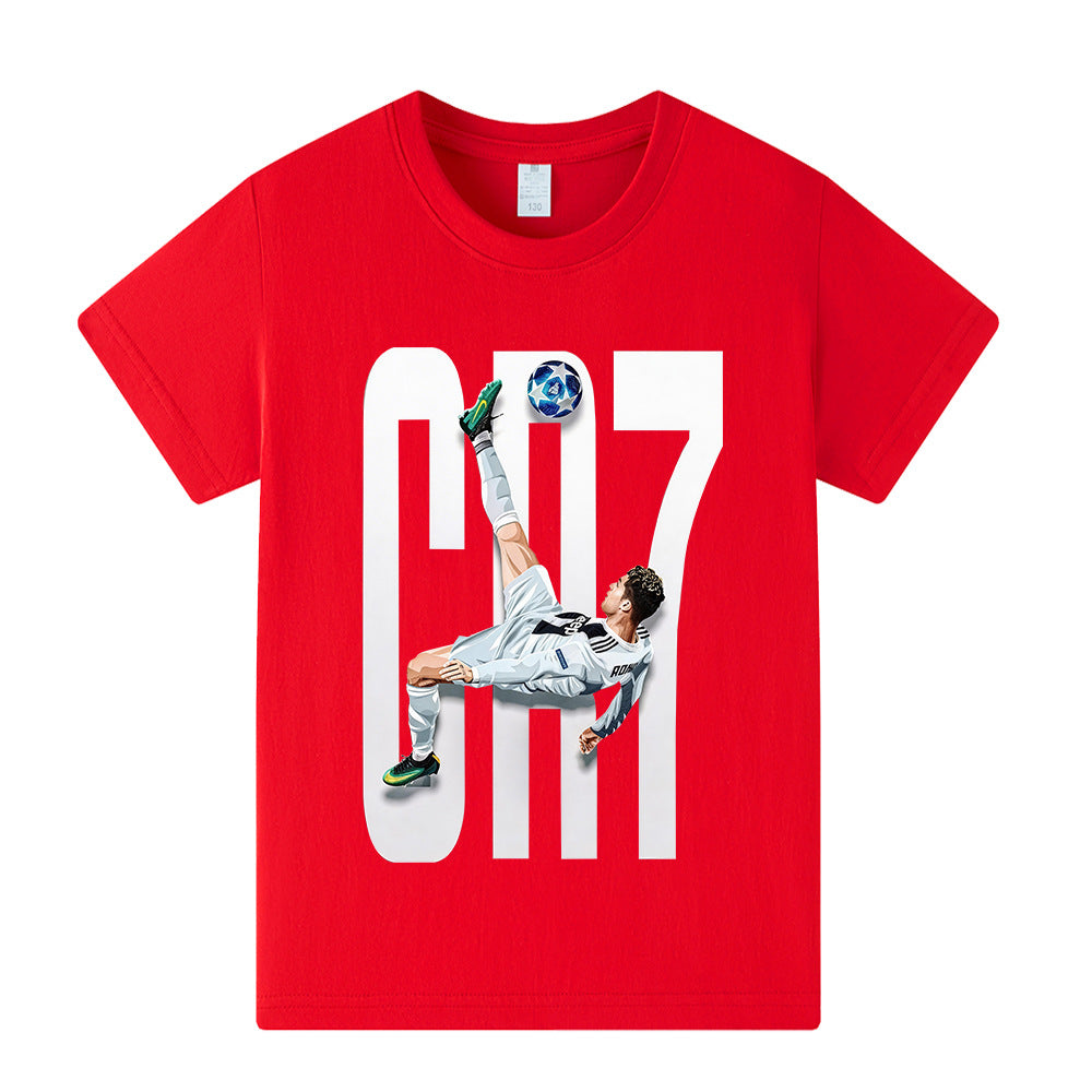 Ronaldo Voetbal T-shirt Kinderen - Licht