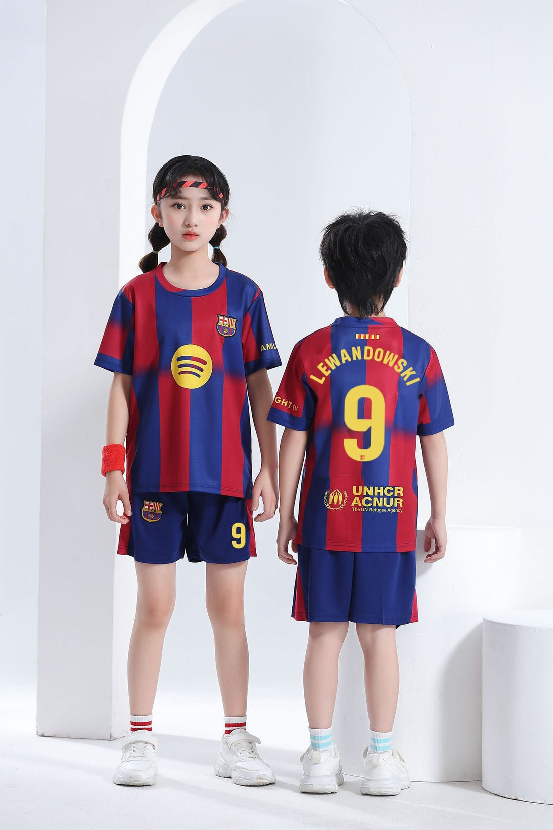 Lewandowski Voetbaltenue Kinderen - Barcelona