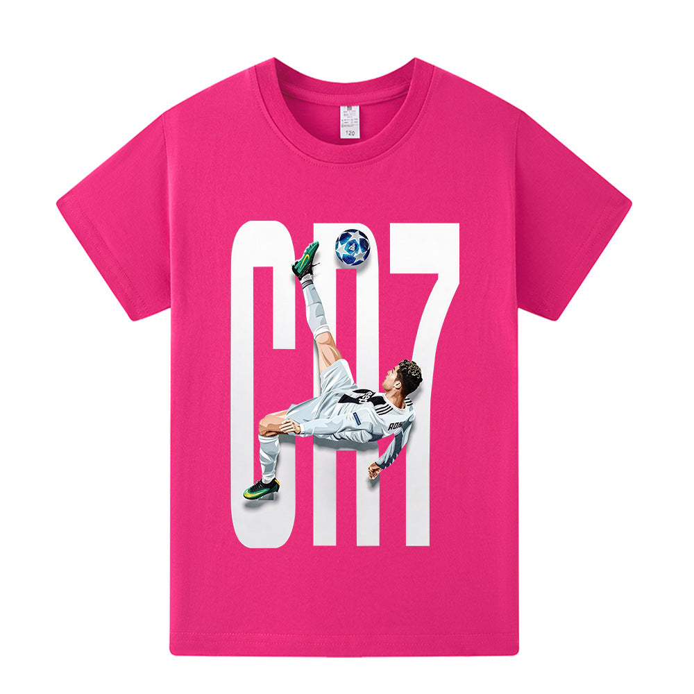Ronaldo Voetbal T-shirt Kinderen - Licht
