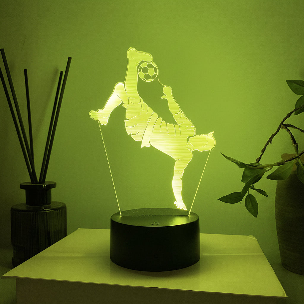 Voetbal 3D Illusie LED-Lamp - Nachtlampje - USB