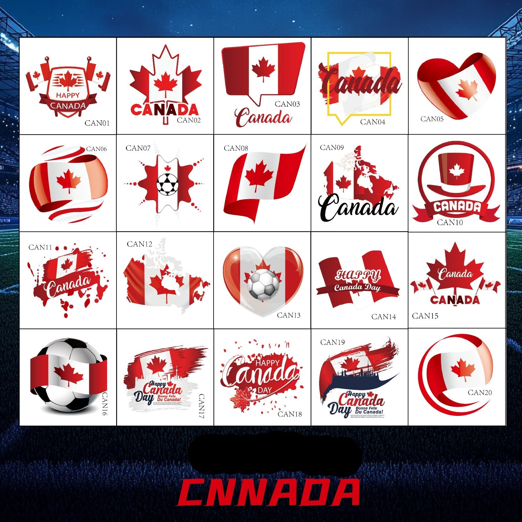 Voetbal Stickers - Canada