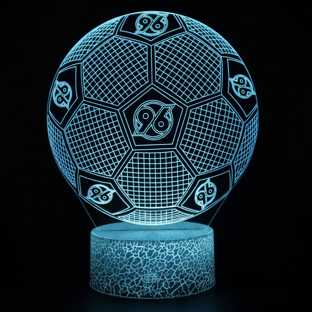 Voetbal 3D Illusie LED-Lamp - Nachtlampje - Cadeau