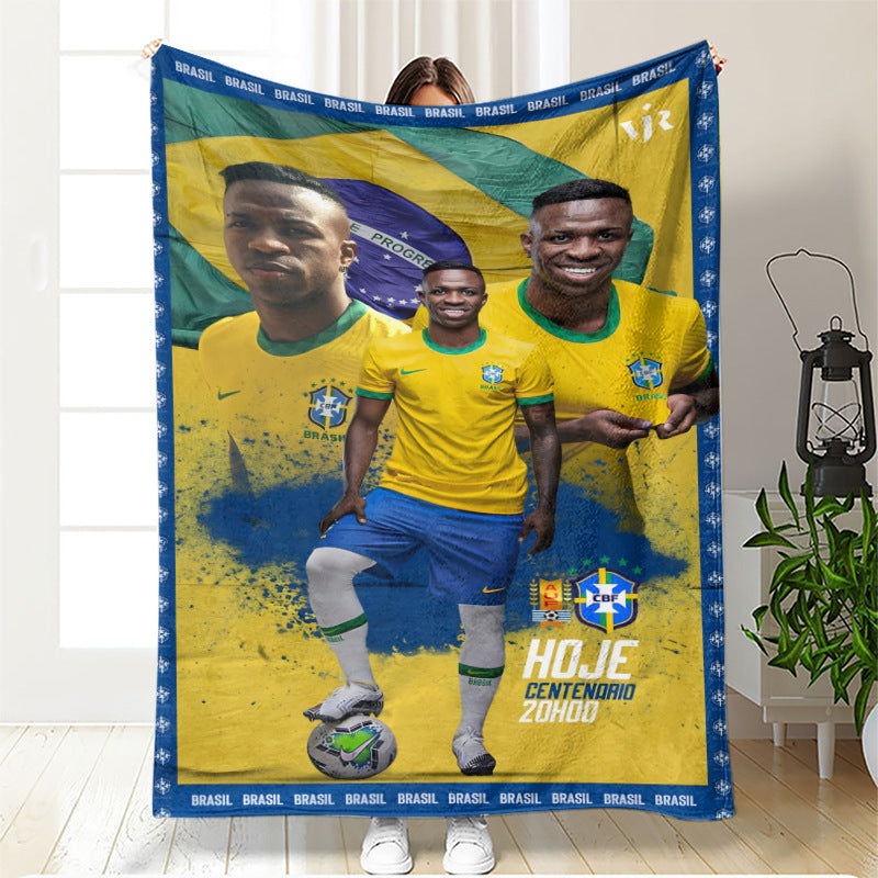 Voetbal Plaid - Brazilië