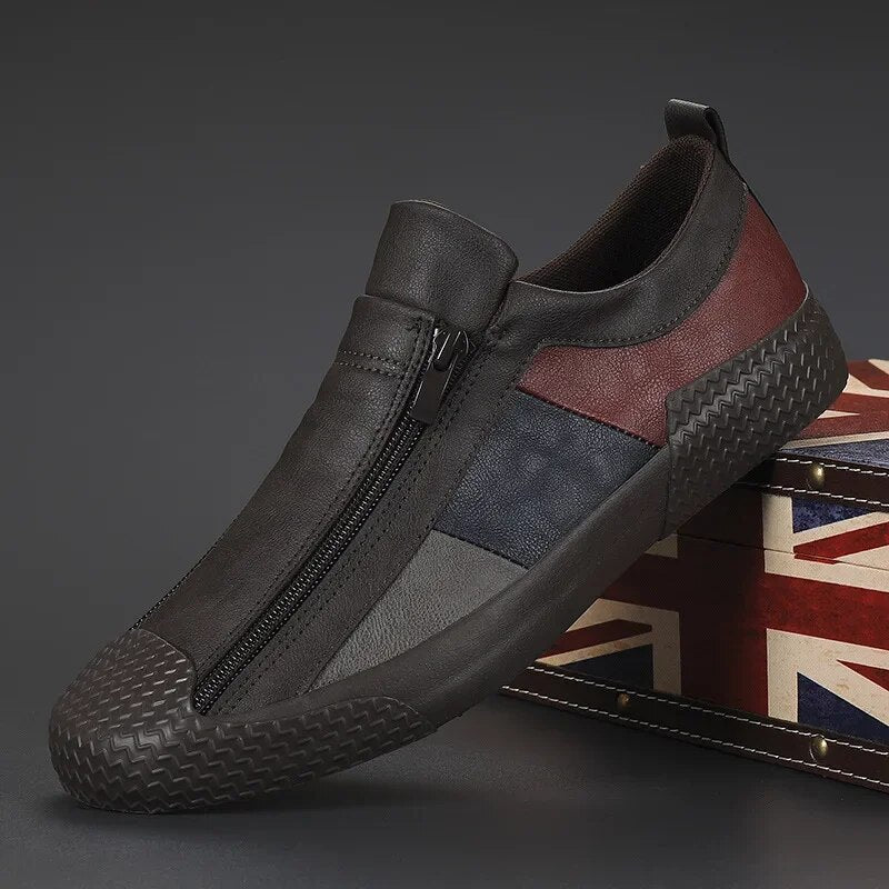 Handgemaakte leren casual schoenen