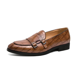 Gladleren schoenen met krokodillenmotief