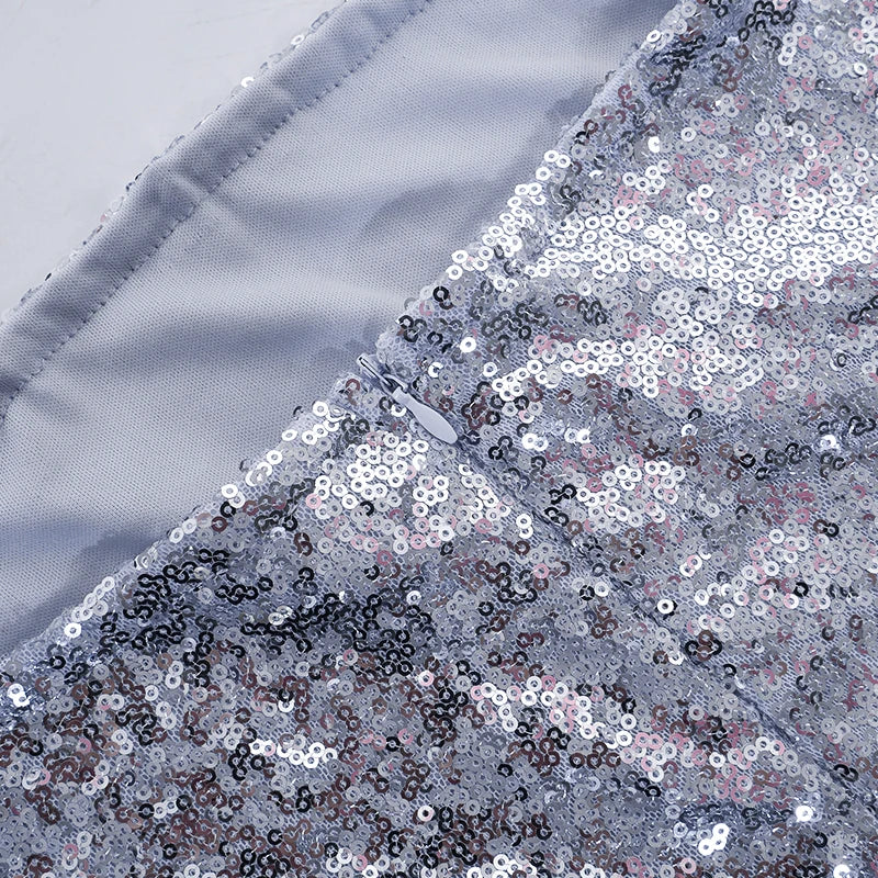 Jumpsuit met glinsterende pailletten en strapless snit